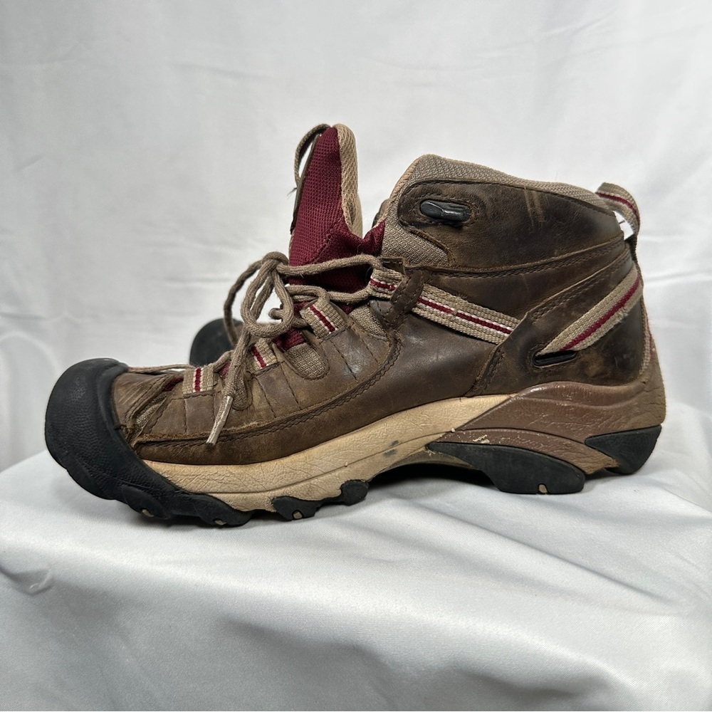 KEEN Targhee II Mid Waterproof Leather Trail Hiking Boots Women’s 8 Gorpcore - Picture 5 of 12